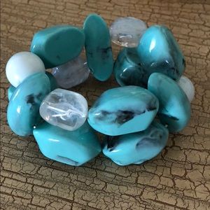 Aqua color stone bracelet!